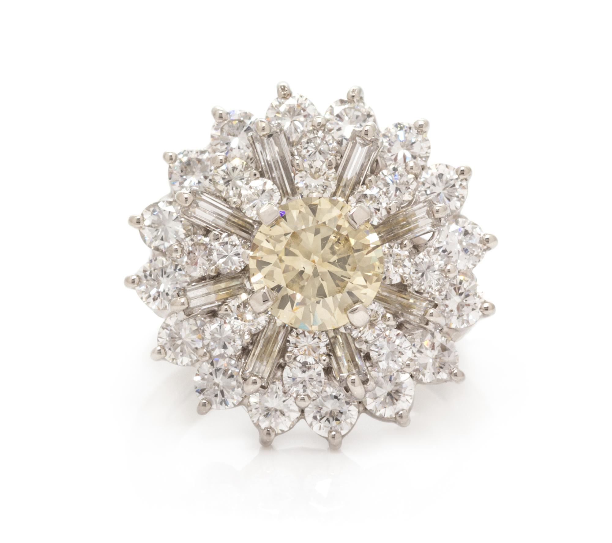 A Platinum and Diamond Ring, 7.50 dwts.