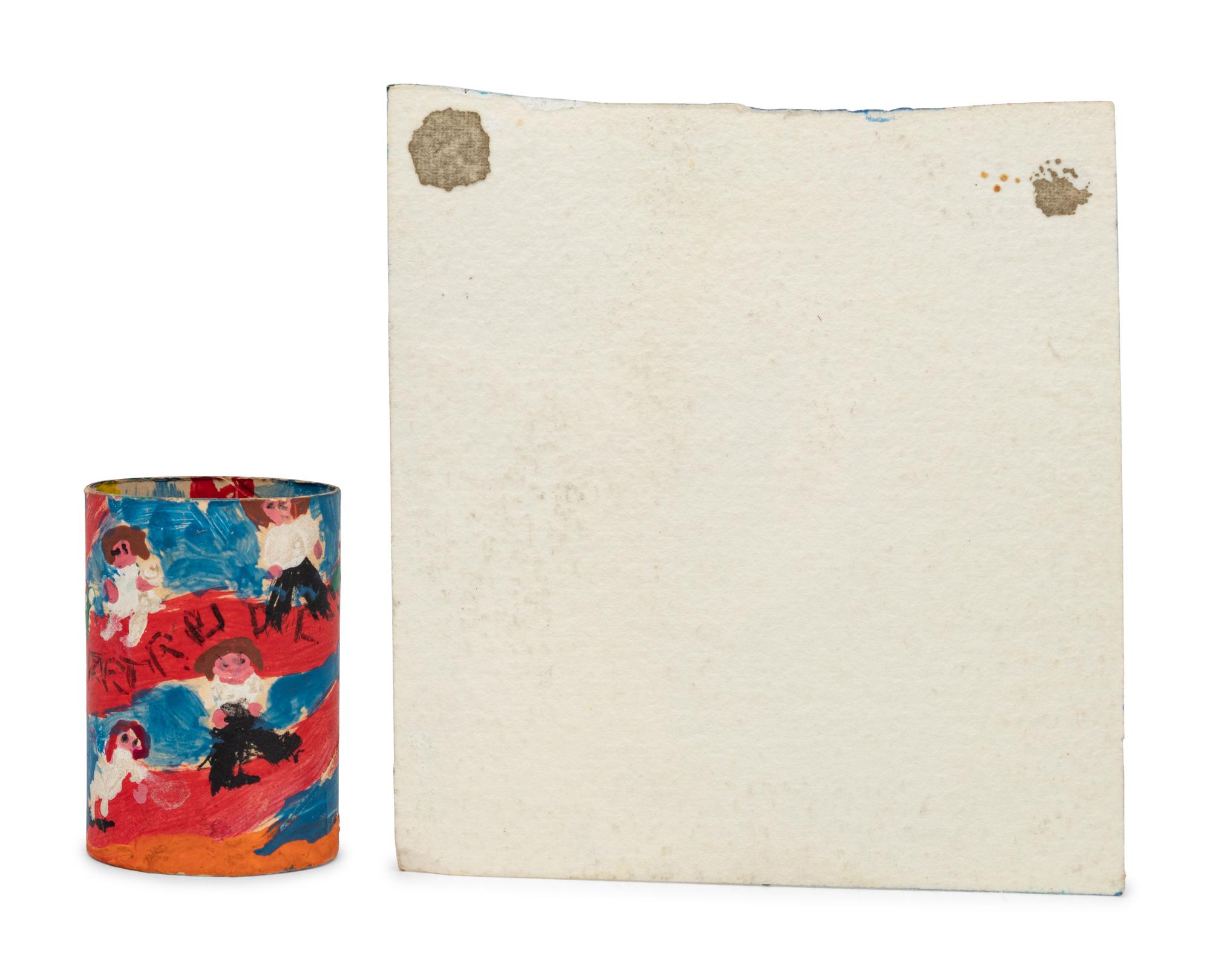 Getting Late In the Morning the Sun and Untitled (Paper Roll) (two works)