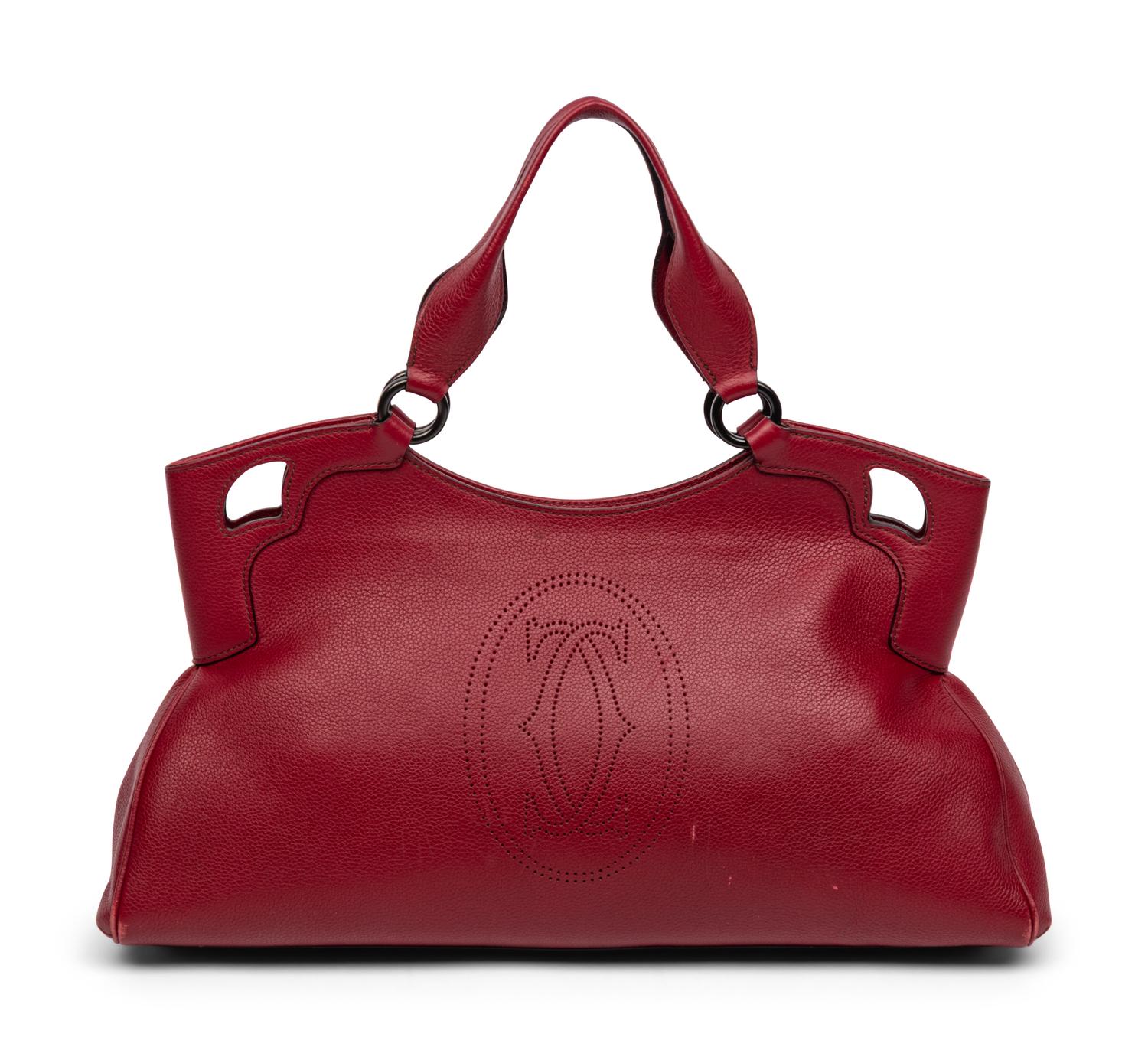 Cartier, Burgundy Marcello Handbag