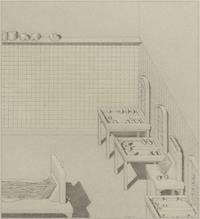 Robert Middaugh, (American, b. 1935), Three Interior Scenes (a group of three works)