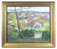 Summer Landscape with Farm Buildings