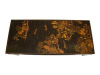 A Chinese Black and Gilt Chinoiserie Decorated Low Table