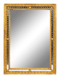 A Neoclassical Style Giltwood Rectangular Mirror — 19TH CENTURY