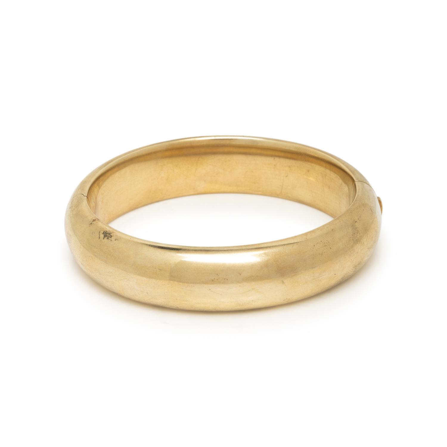 SPRITZER & FUHRMANN, YELLOW GOLD BANGLE BRACELET