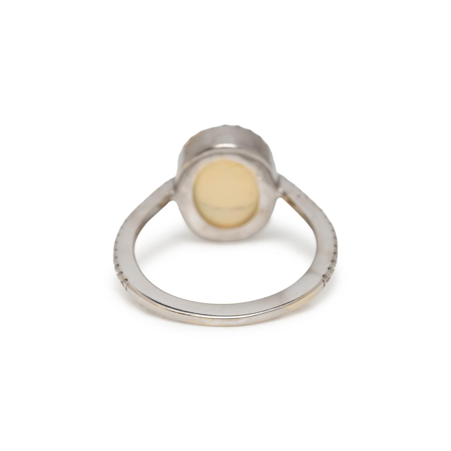 OPAL AND DIAMOND RING