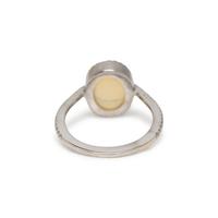 OPAL AND DIAMOND RING
