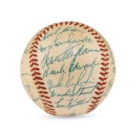 A 1953 St. Louis Browns Team Signed Autograph Baseball (JSA Auction Letter)