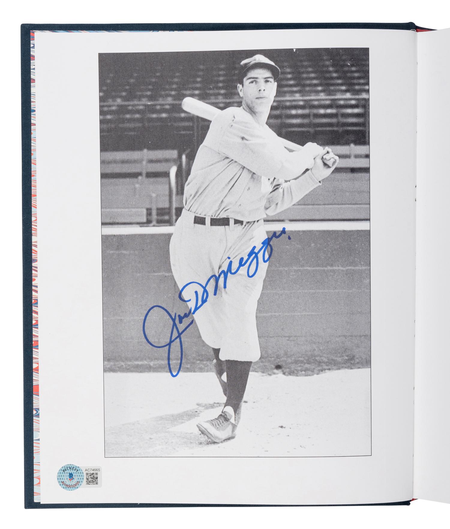 A Group of Two Joe DiMaggio Signed Autograph Album Book Sets (Beckett Authentication Services Letters),