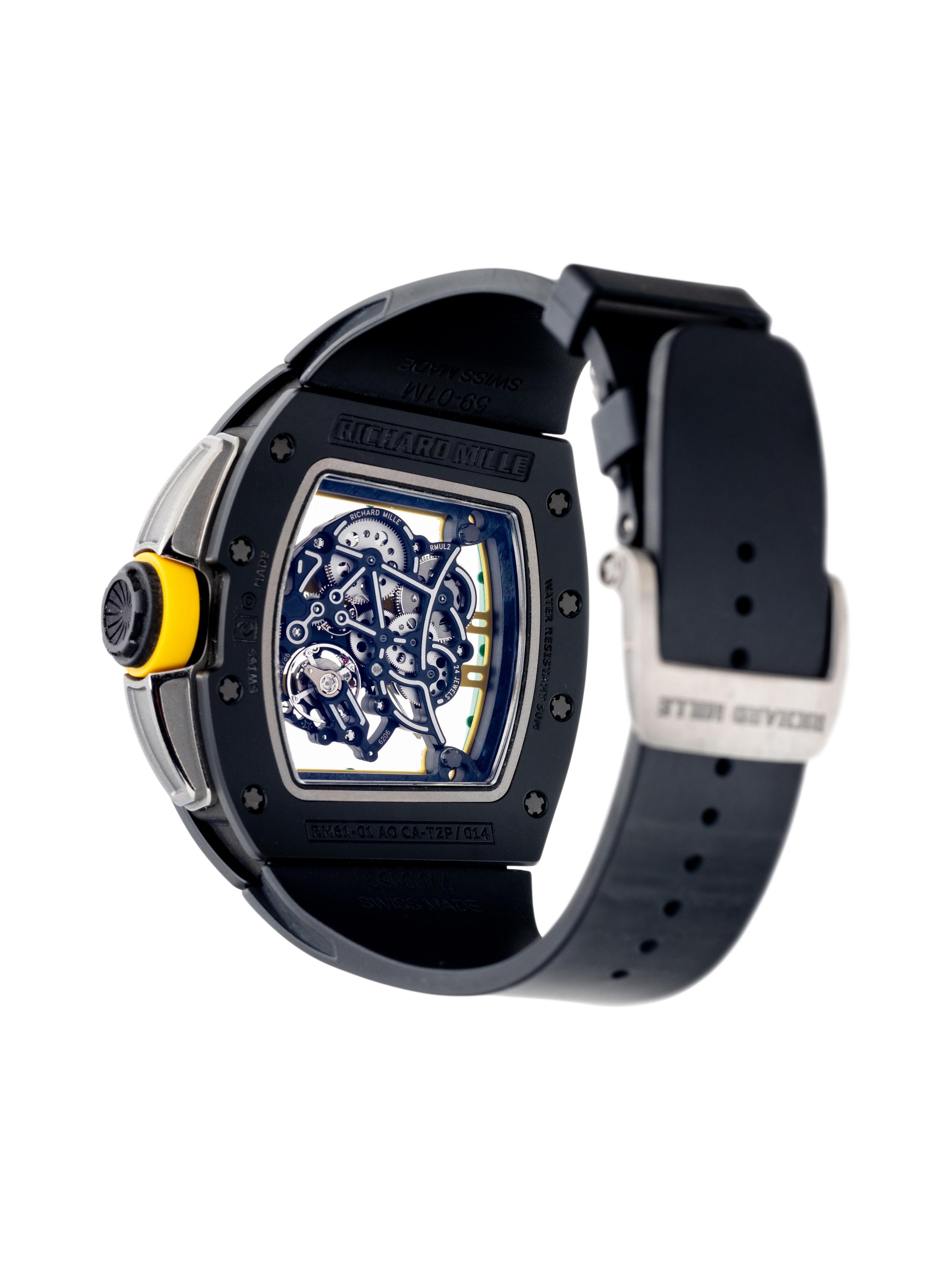 A SPECTACULAR RICHARD MILLE, REF. RM61-01 CERAMIC 'YOHAN BLAKE' WATCH
