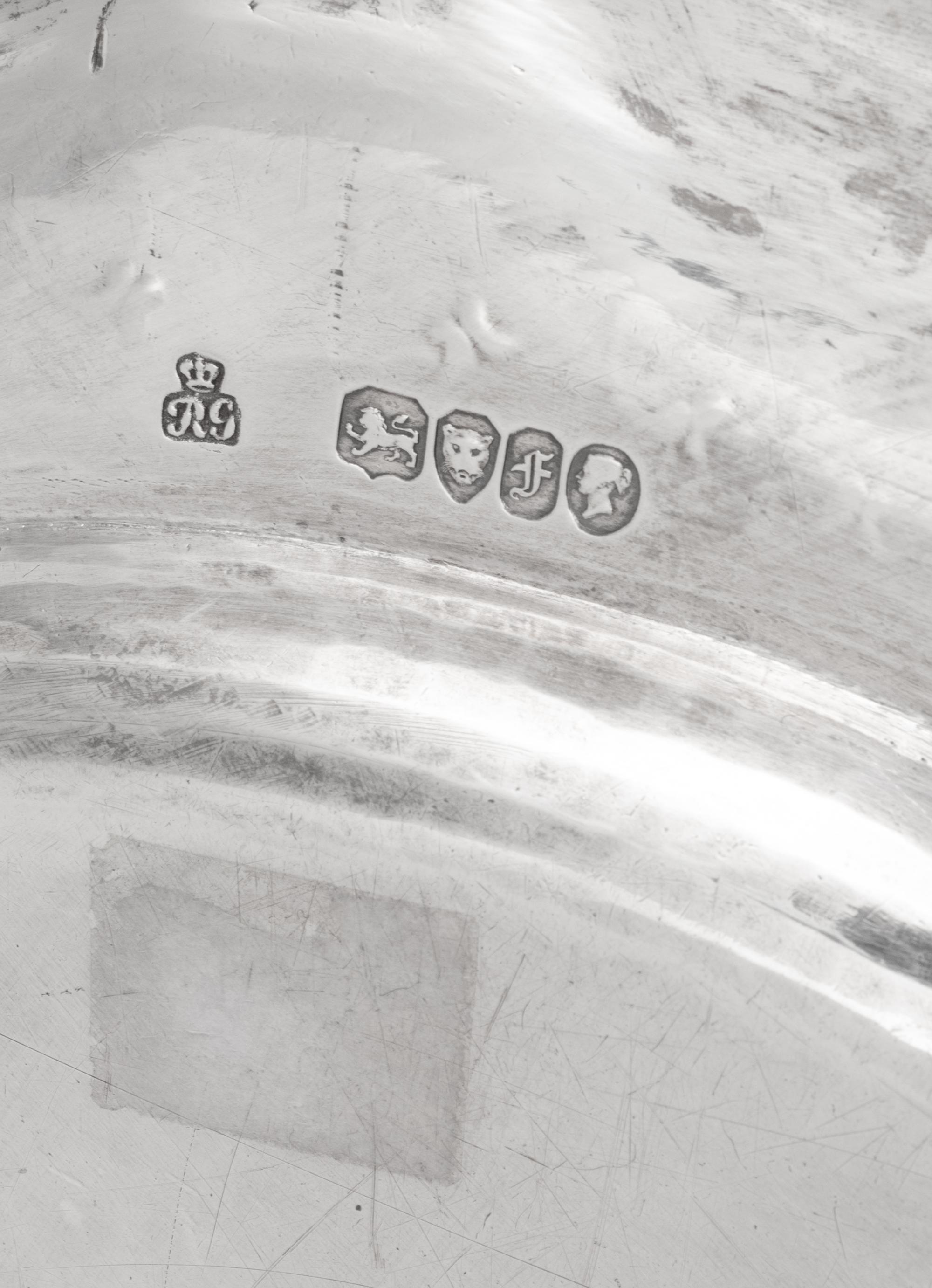 A Victorian Silver Six-Piece Dessert Service