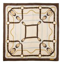Collection of Six Designer Scarves; Two Hermes, Two YSL, One Dior, One Cartier