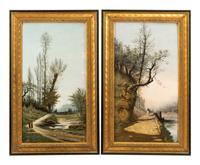 A Pair of Continental Porcelain Plaques