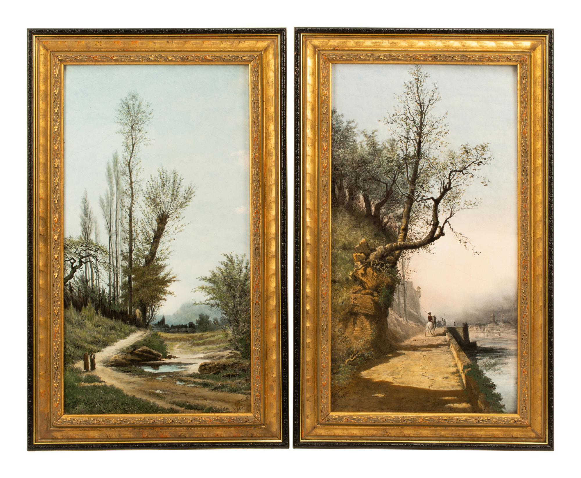 A Pair of Continental Porcelain Plaques