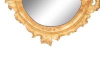 A Italian Giltwood Cartouche Form Mirror