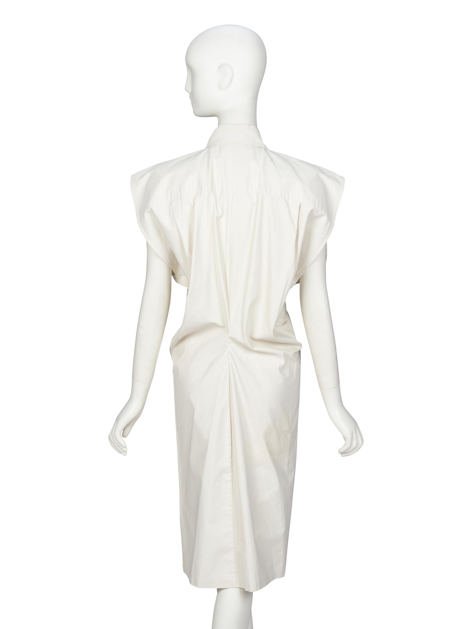 BOTTEGA VENETA, SLEEVELESS SHIRTDRESS, 2020