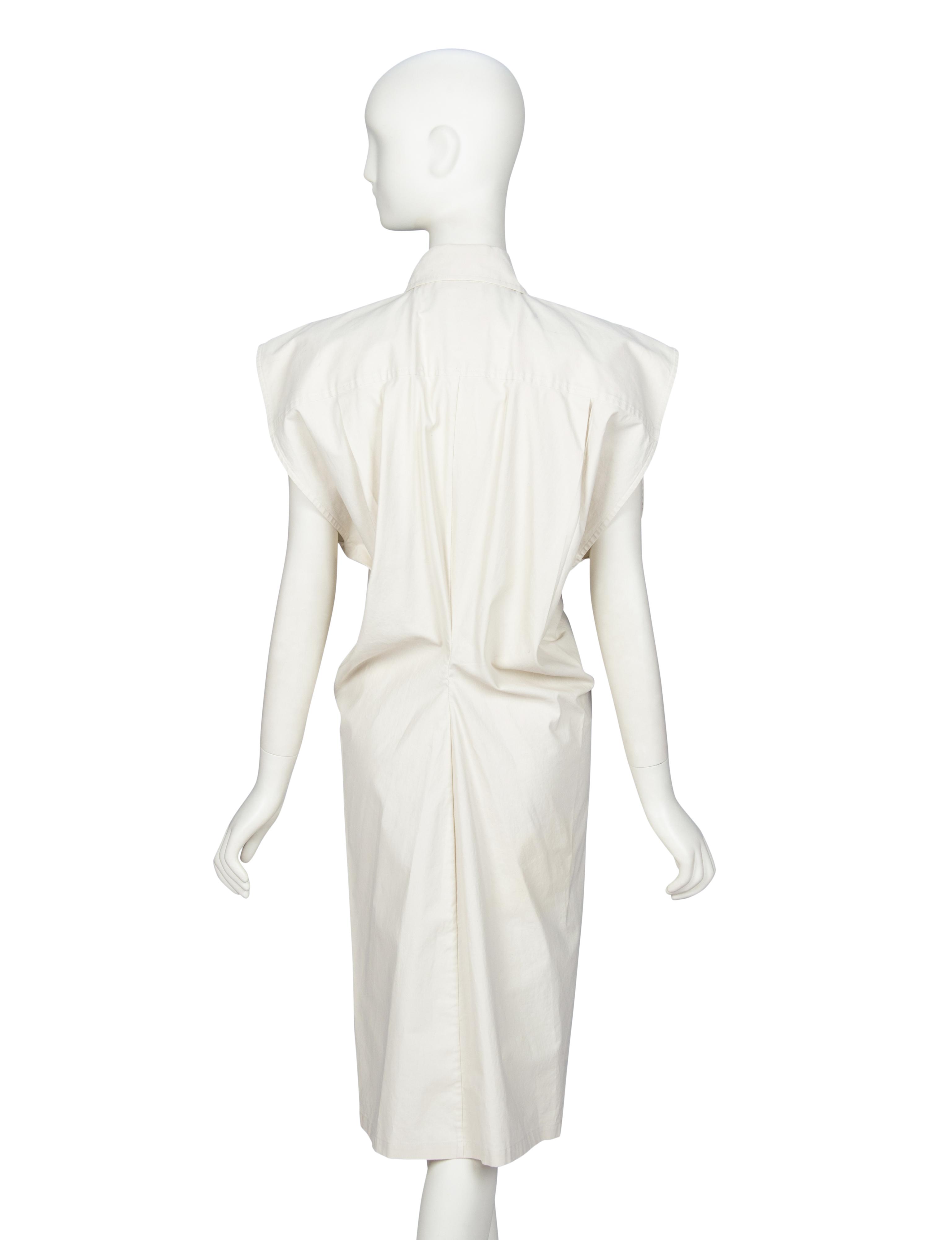 BOTTEGA VENETA, SLEEVELESS SHIRTDRESS, 2020
