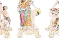 A Set of Meissen Porcelain Four Seasons Figures