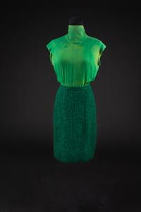 Christian Dior by Marc Bohan Haute Couture Ensemble, Autumn-Winter 1965 — Worn by Olivia de Havilland for a book signing following her release of Every Frenchman Has One.