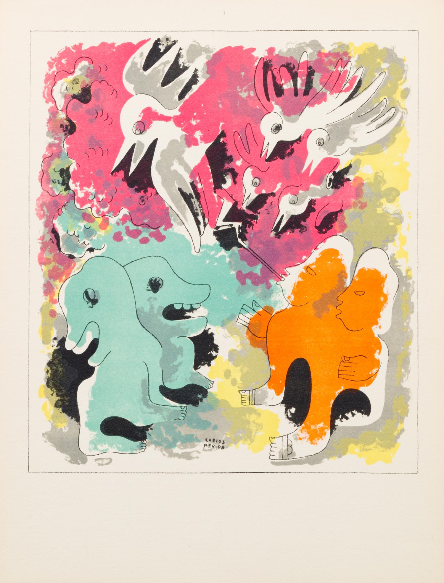 Carlos Merida, (Guatemalan, 1895-1984), Estampas Del Popol-Vuh Series, 1943