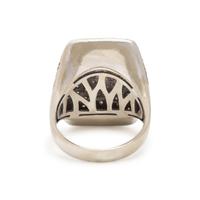 Colored Diamond and Diamond Ring
