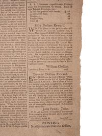 [SLAVERY & ABOLITION]. Alexandria Daily Gazette, Commercial & Political. Vol. XII, No. 3676. Alexandria, VA, 18 June 1812.