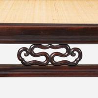 A Chinese carved hardwood day bed 硬木沙发床一张