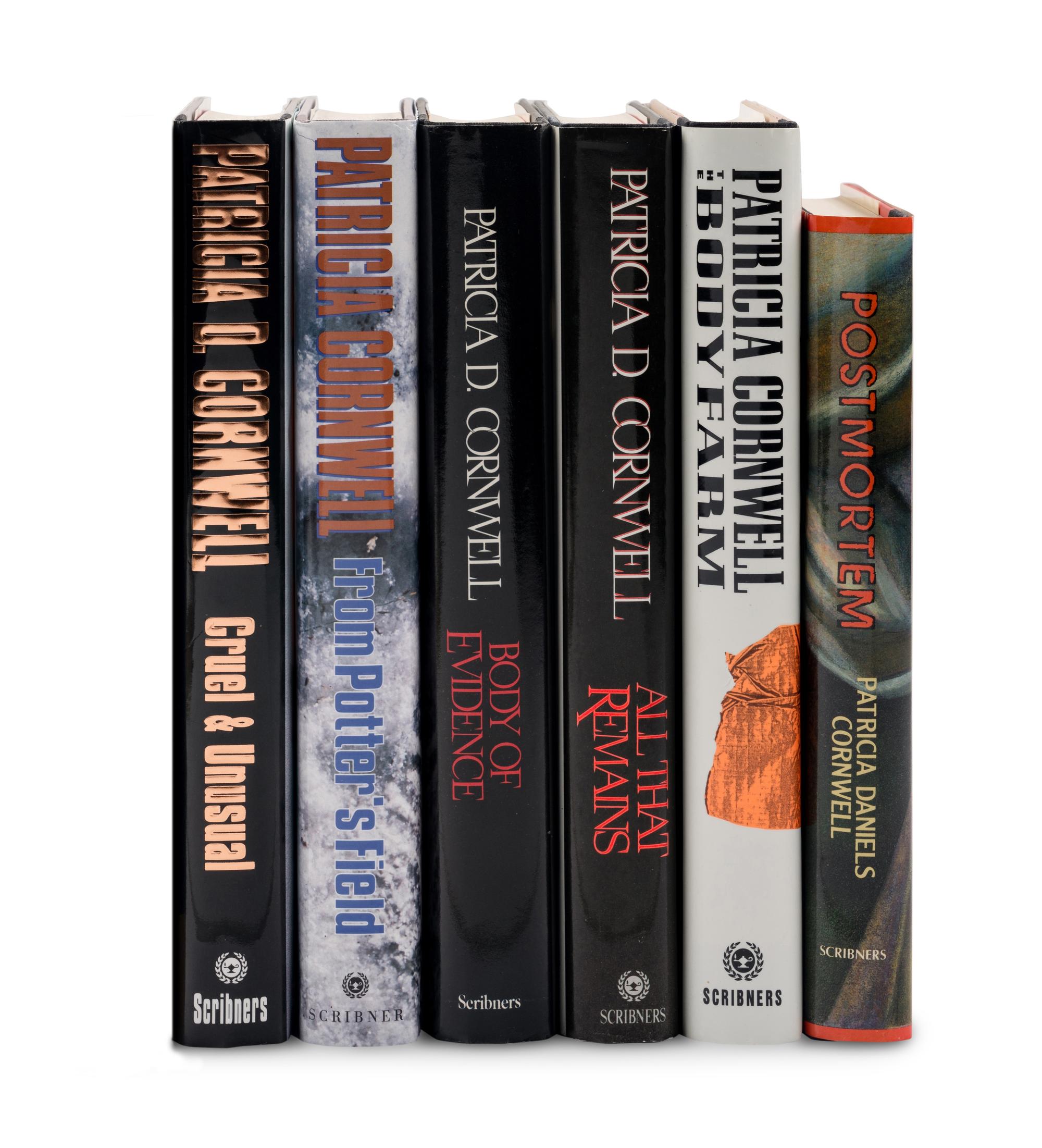 CORNWELL, Patricia D. (b. 1956). A group of 6 FIRST EDITIONS, SOME SIGNED, comprising: