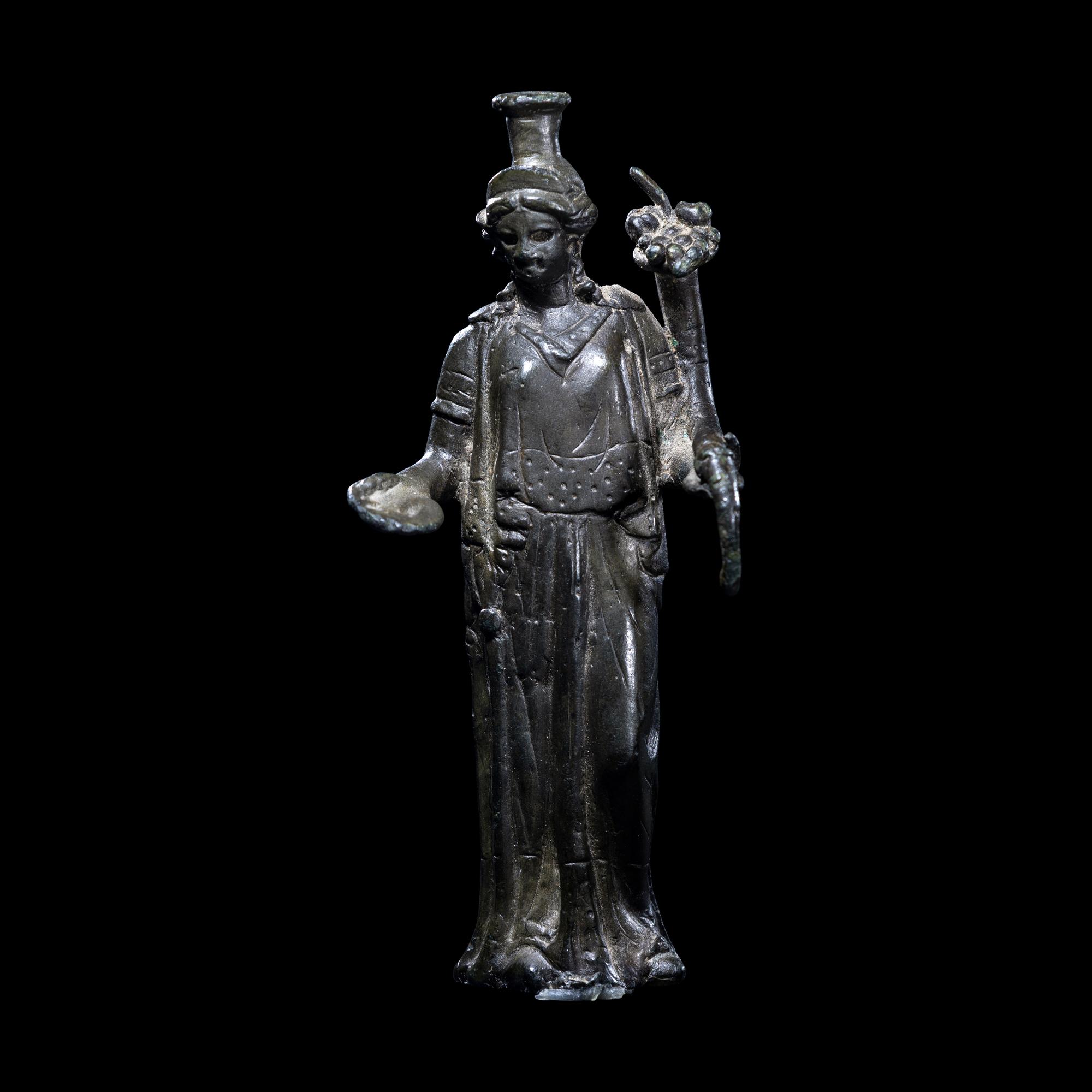 A Roman Bronze Fortuna