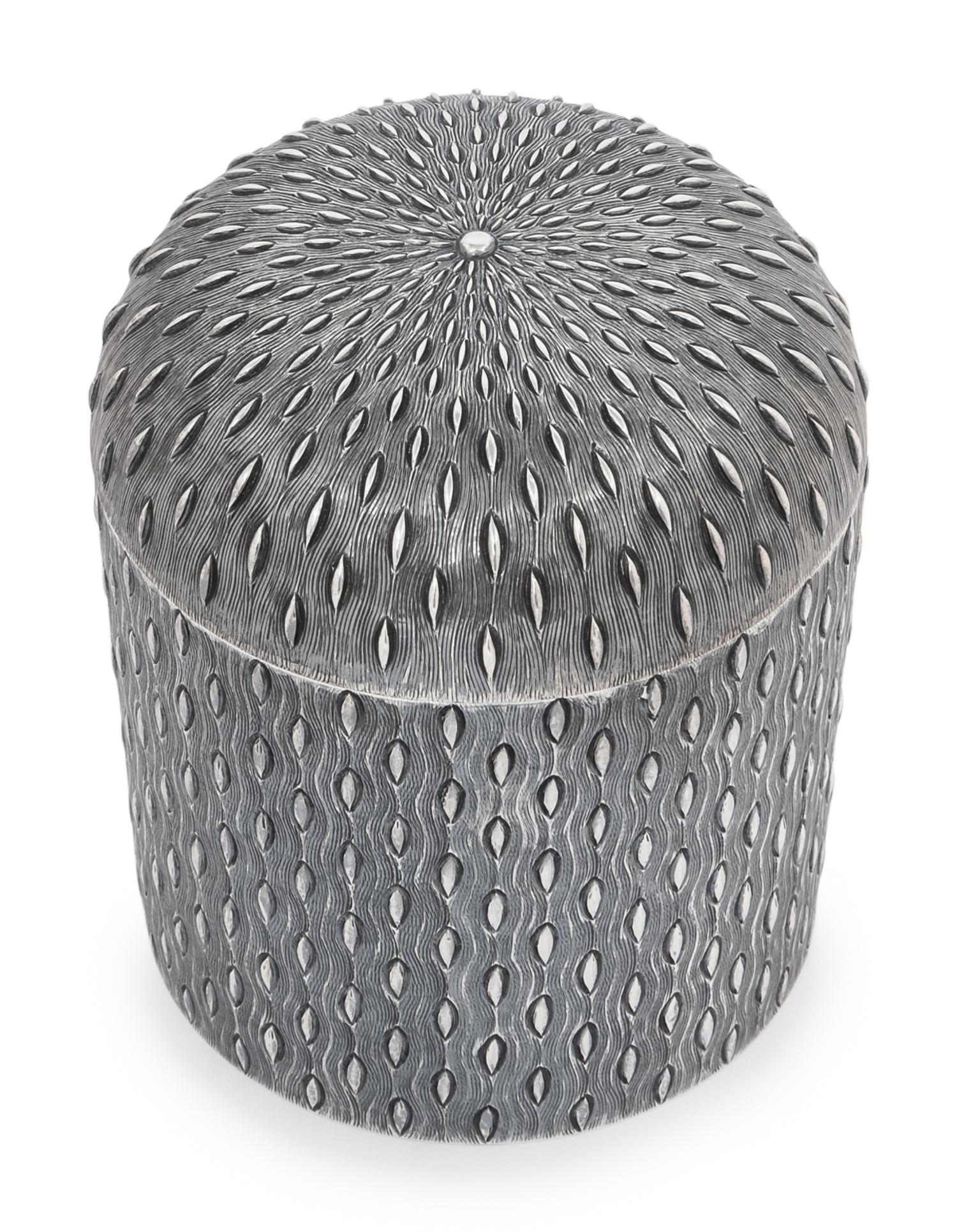A Tiffany and Co. Italian Silver Tea Caddy