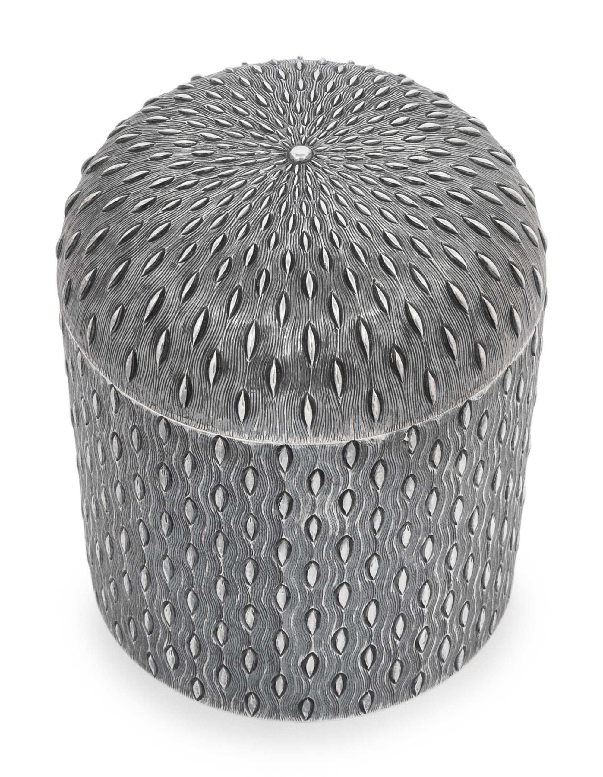 A Tiffany and Co. Italian Silver Tea Caddy