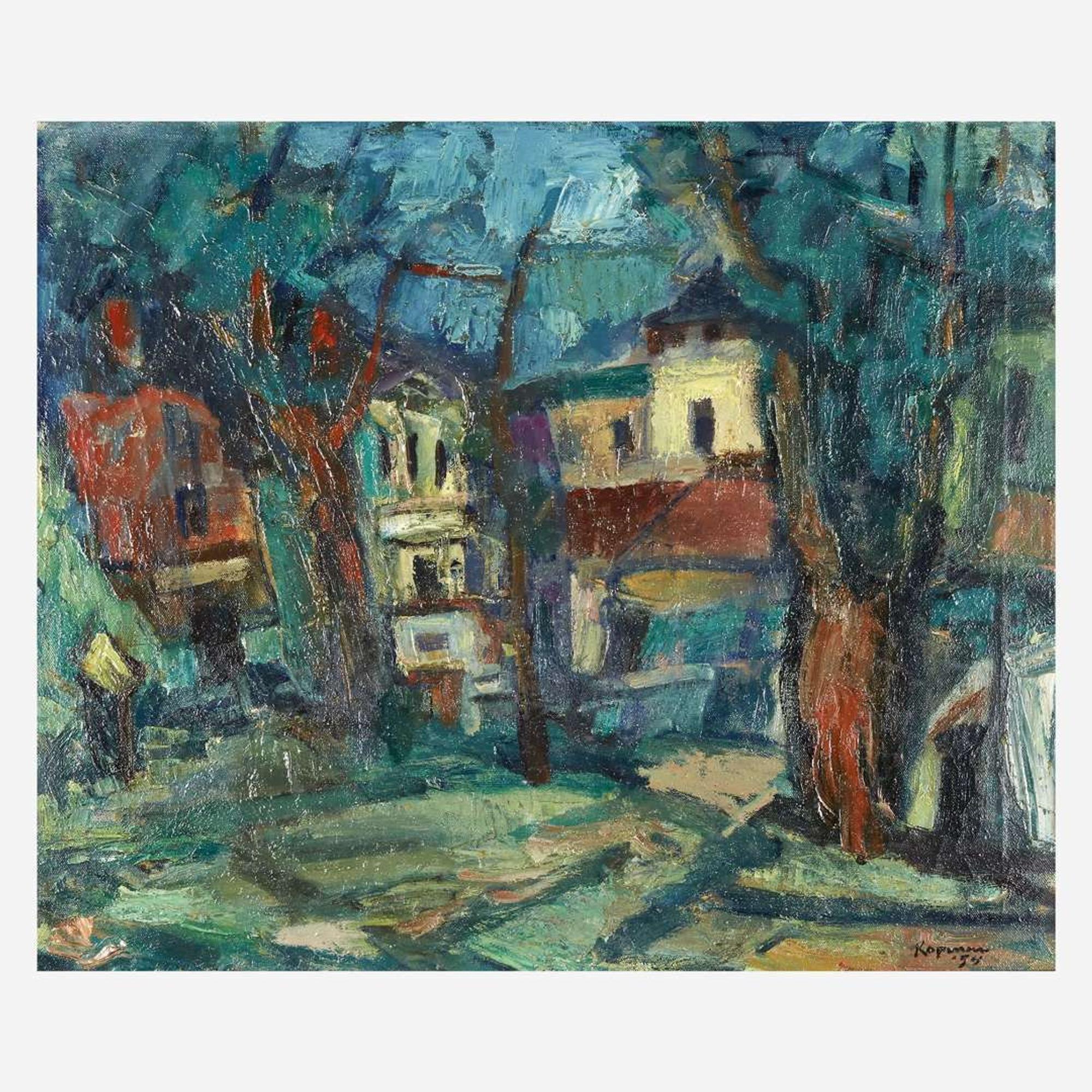 Benjamin D. Kopman (American/Russian, 1887-1965) The Colorful Village