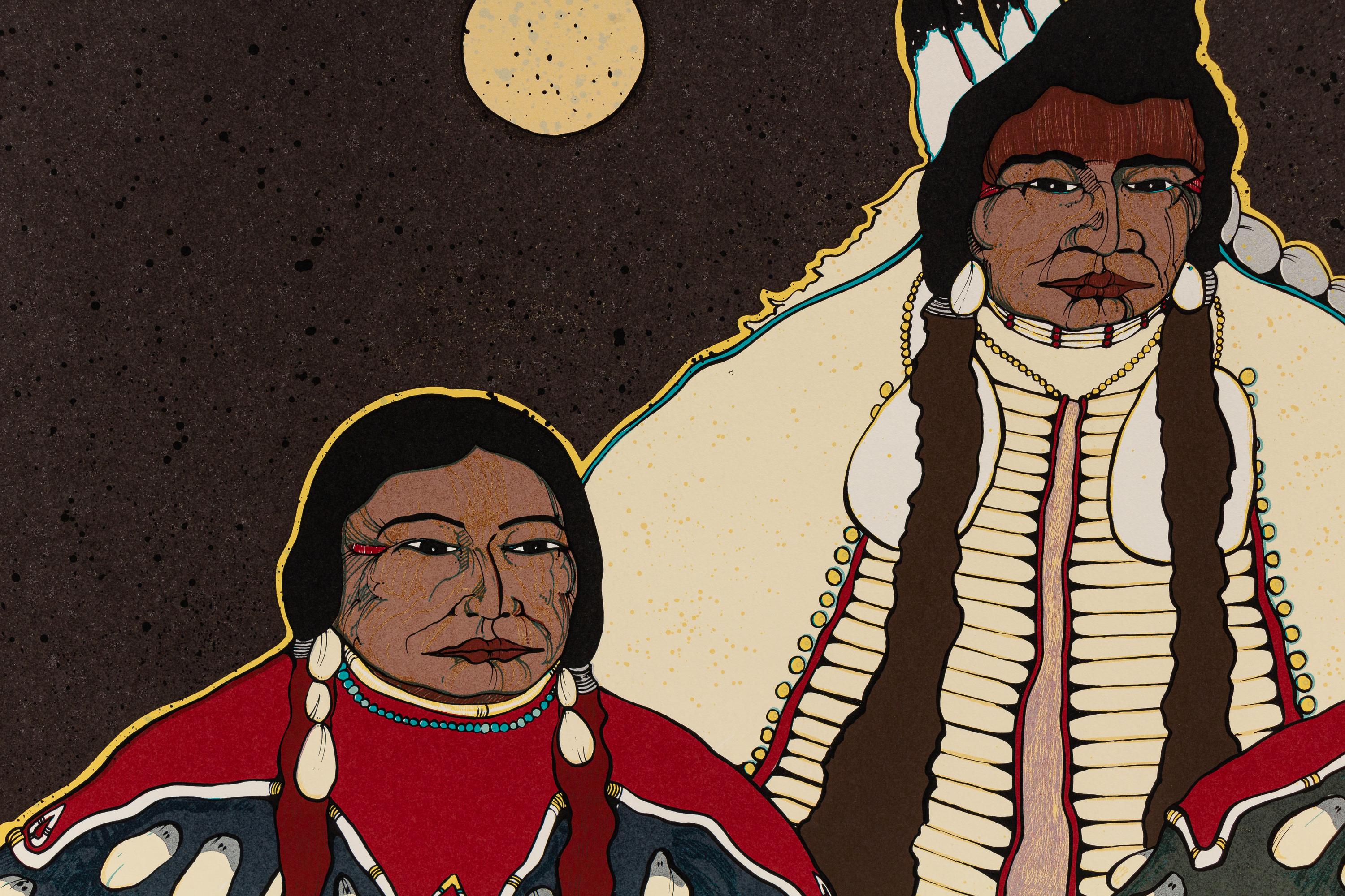 Chief with Two Women, edition 119/150
