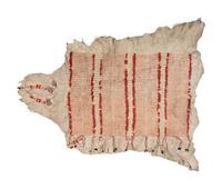 Plains Quilled Buffalo Hide Robe