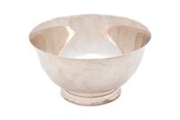 An American Silver Revere Style Bowl — Lunt Silversmiths, Greenfield, MA, Mid 20th Century