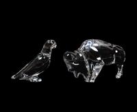 A Group of Twelve Baccarat Glass Animals