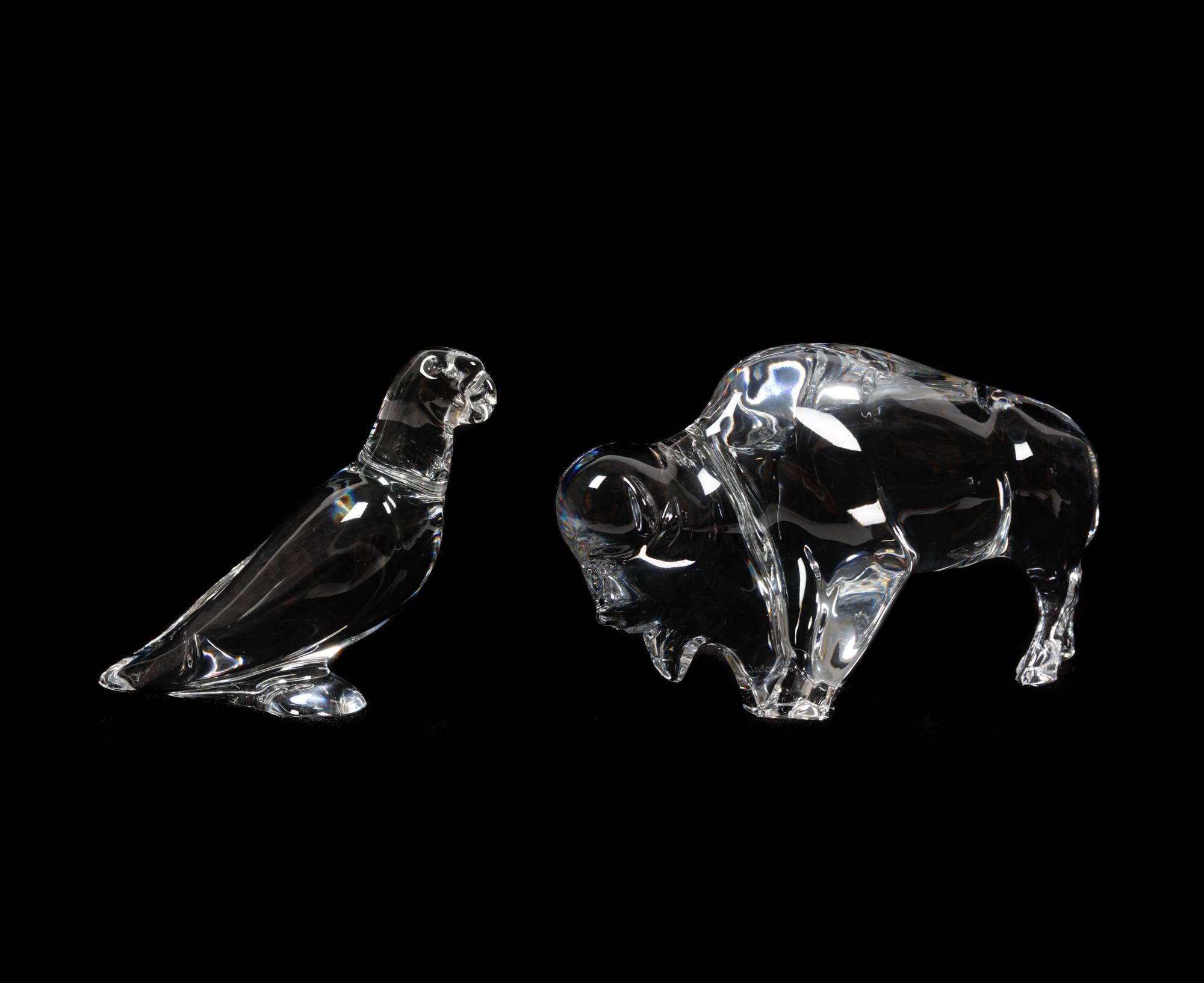 A Group of Twelve Baccarat Glass Animals