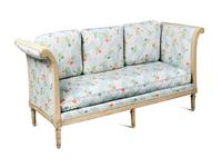 A Louis XVI Cream-Painted Lit du Jour