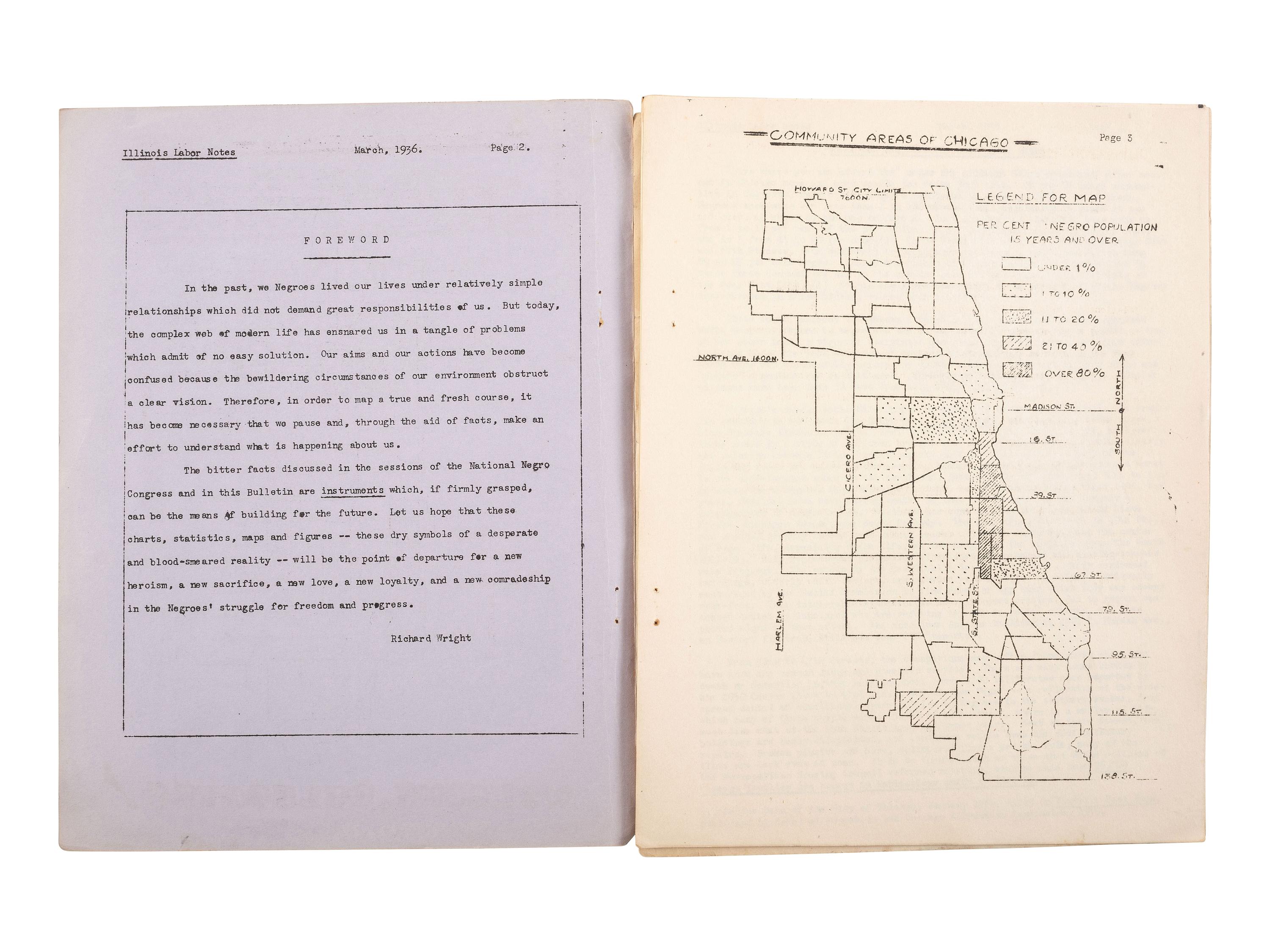[CIVIL RIGHTS]. A pair of 1936 publications related to the National Negro Congress.