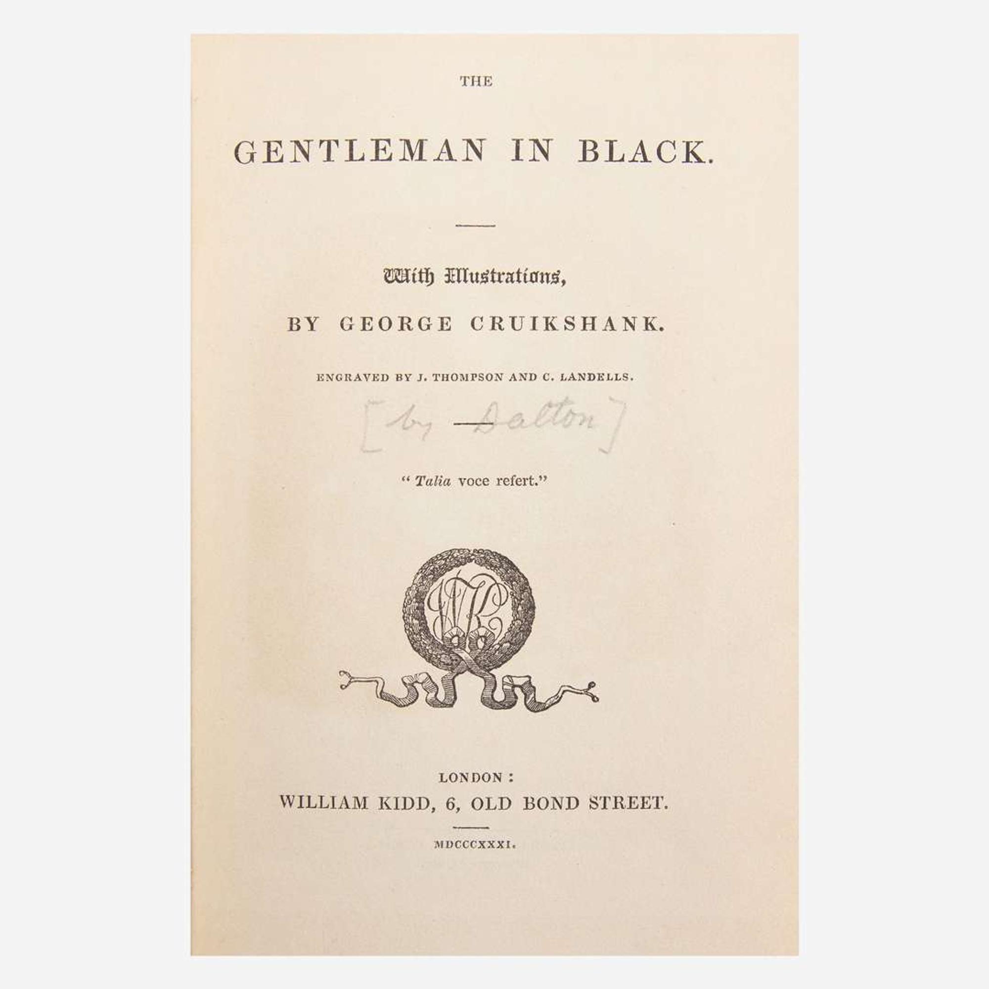 [Children's & Illustrated] [Cruikshank, George] Group of 3 Titles
