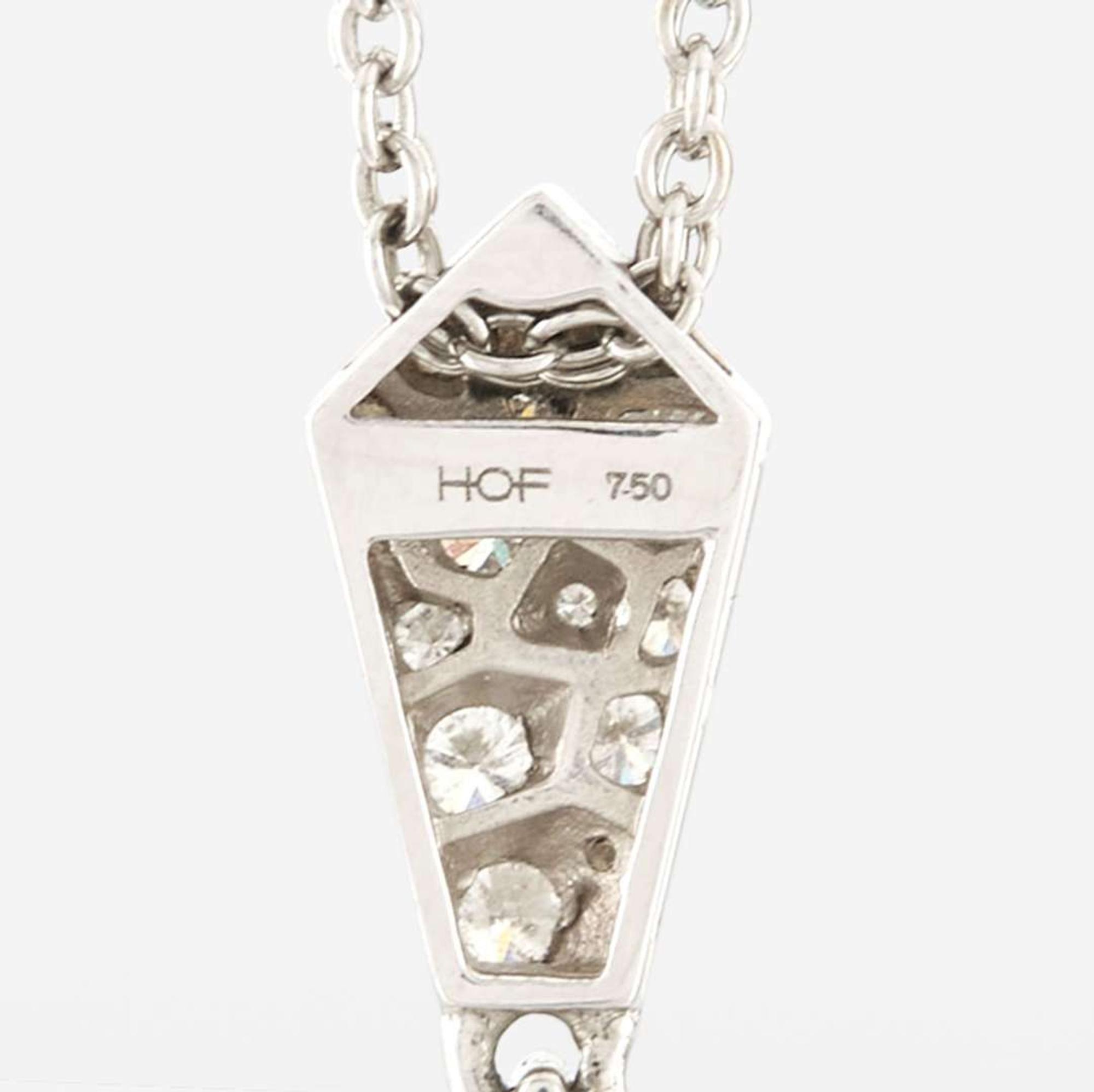 A diamond and white gold necklace, Hearts on Fire Triplicity