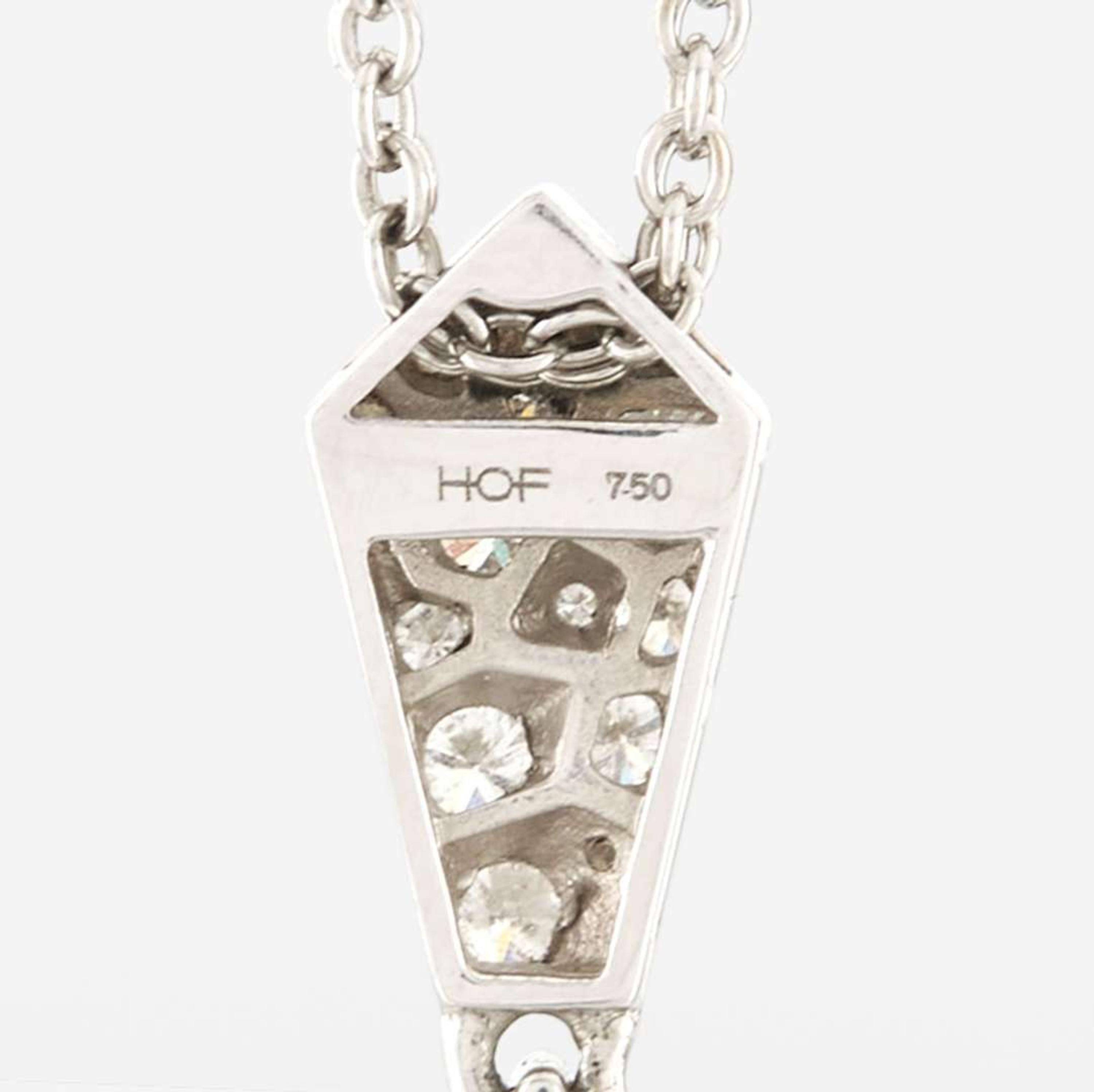 A diamond and white gold necklace, Hearts on Fire Triplicity