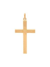 GUCCI, YELLOW GOLD CROSS PENDANT