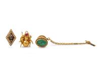 A Collection of Yellow Gold Pins,