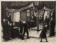 A group of four prints ( Call to Repentance; It is Wonderful; The Corner; Third Street Cafe )