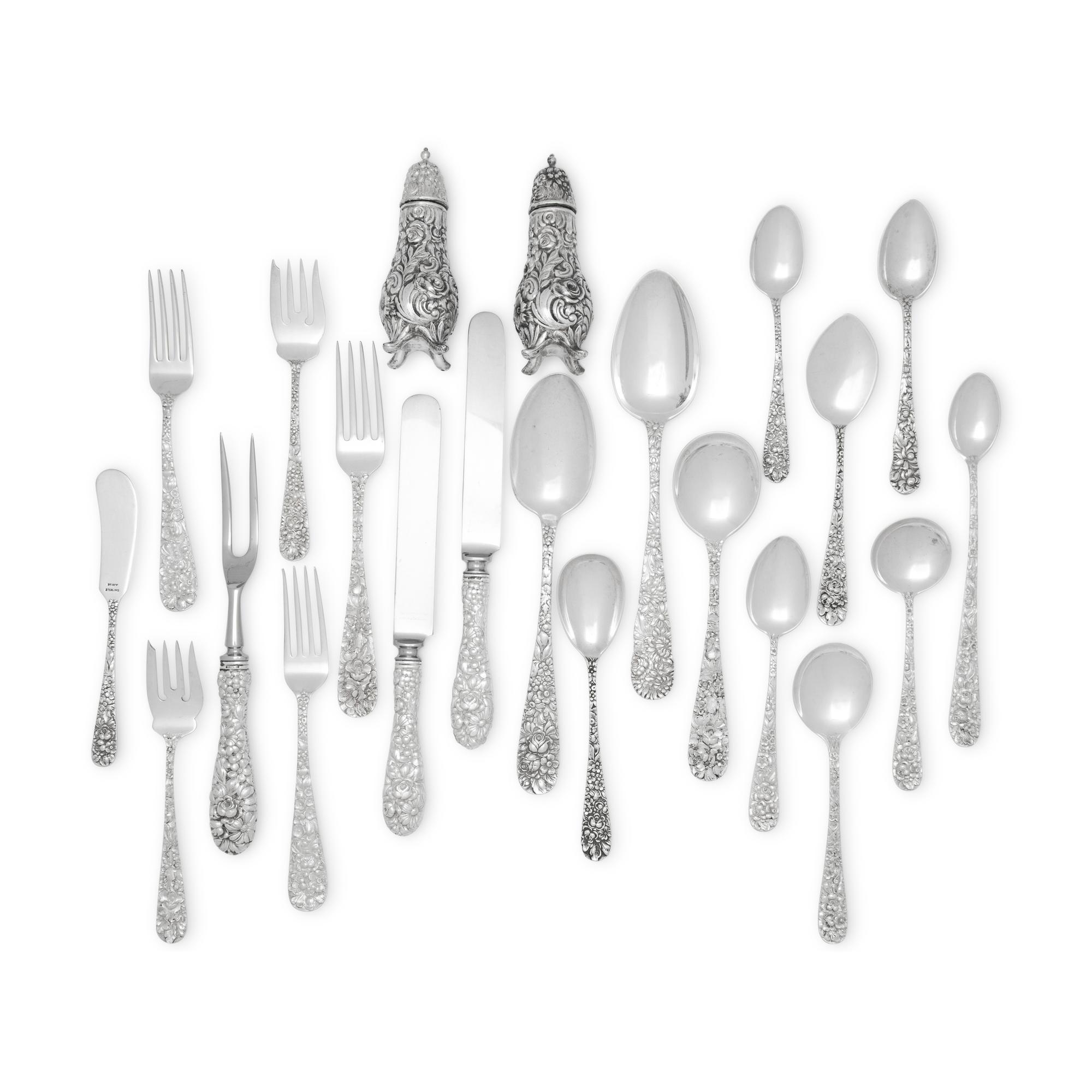 An American Silver Flatware Service