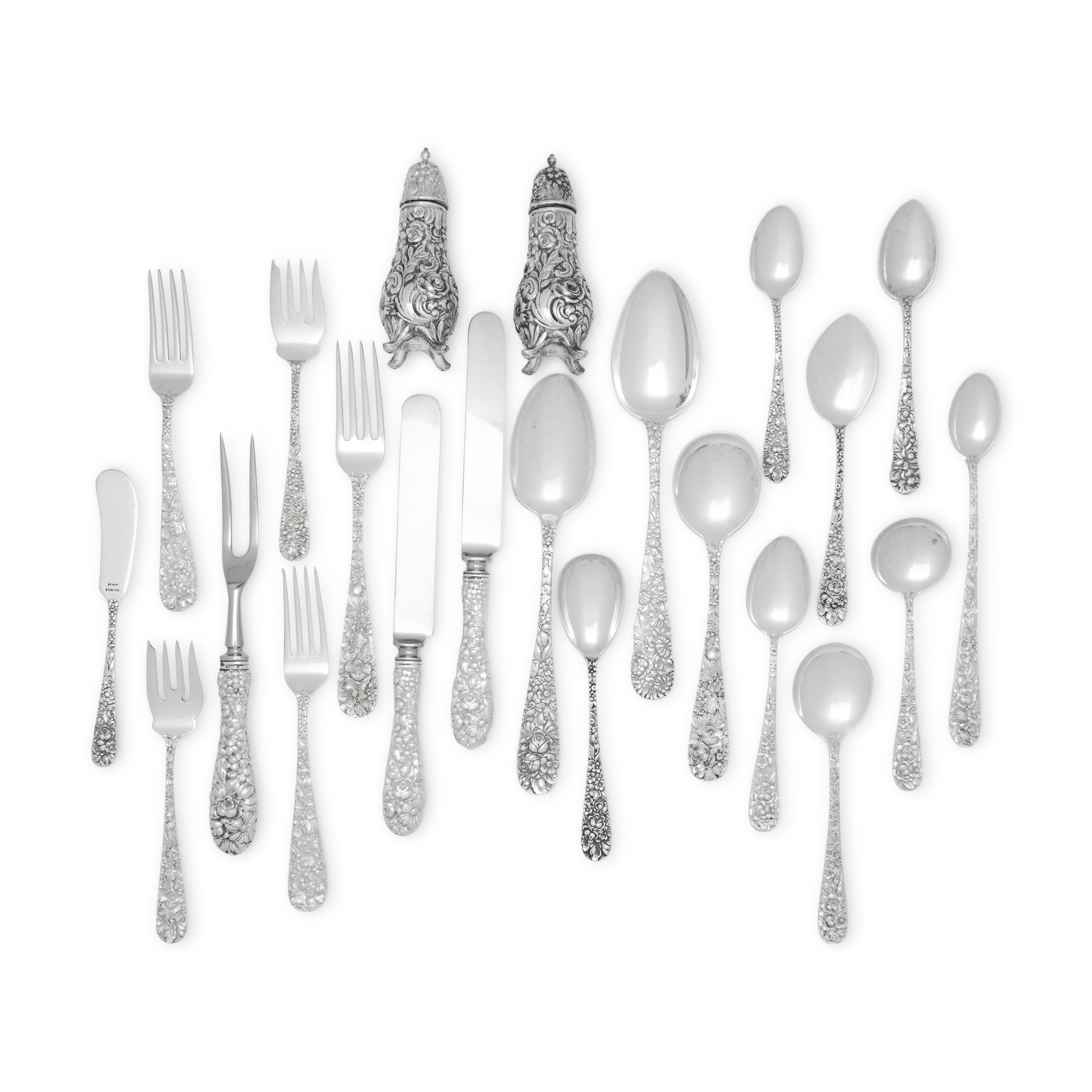 An American Silver Flatware Service