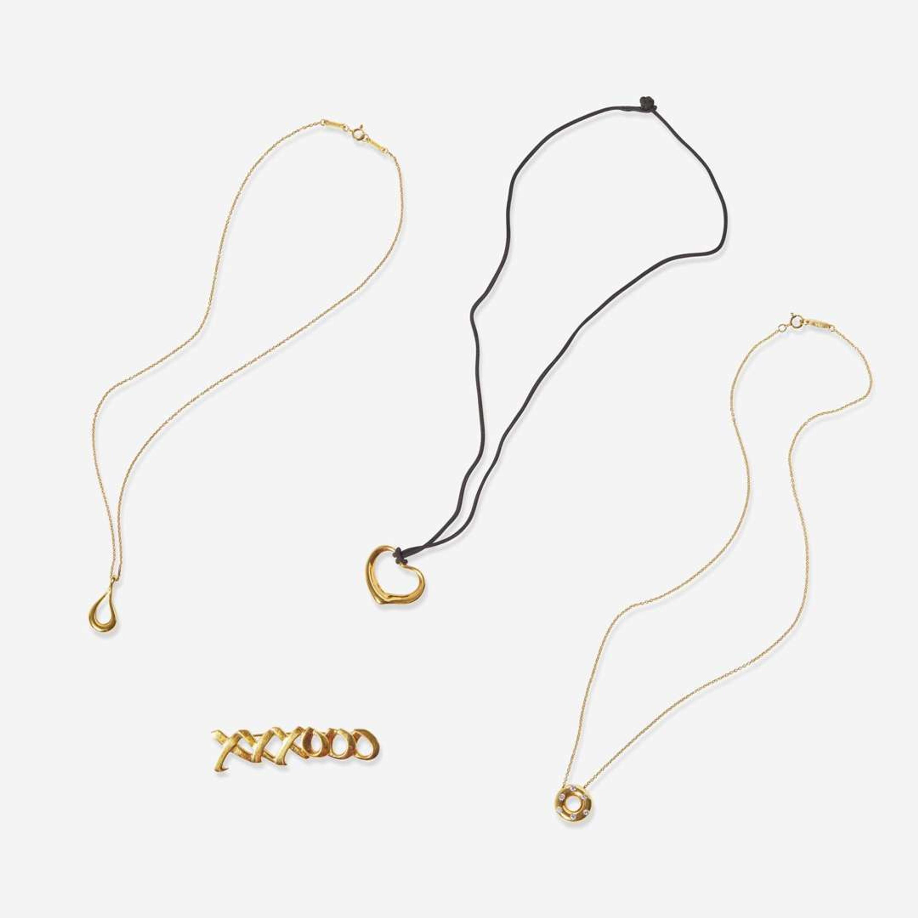 A Collection of Gold Tiffany & Company Jewelry