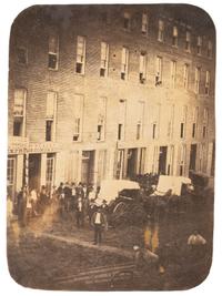 Western Americana -- Kansas Rare 1859 Photograph of Stages of the Leavenworth and Pikes Peak Express Company.