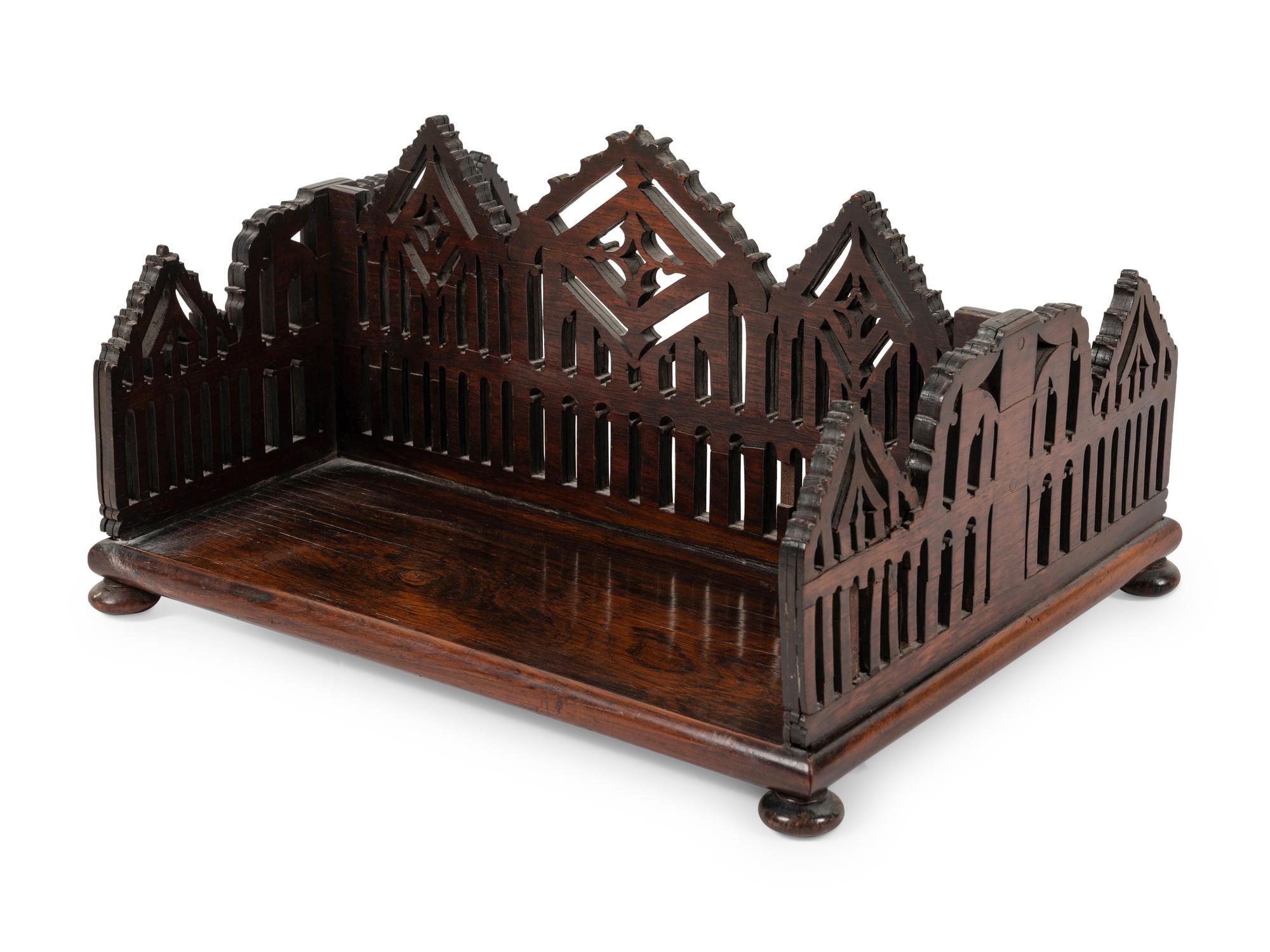 A William IV Rosewood Book Caddy