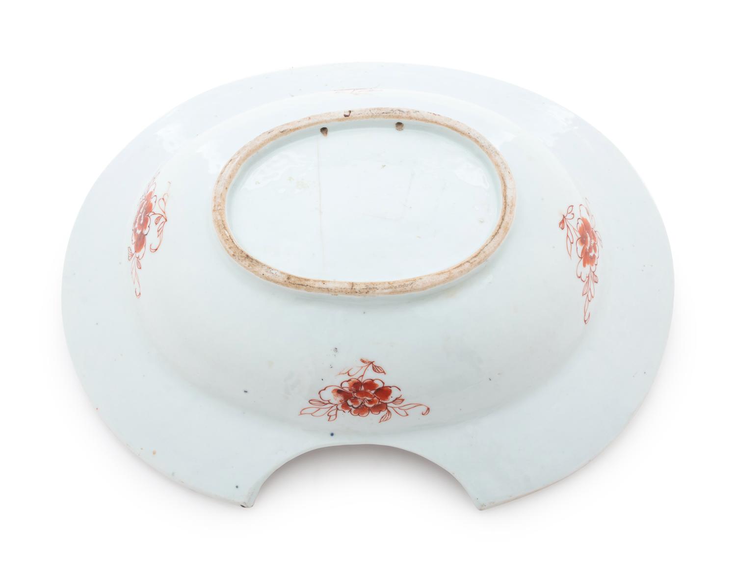 A Chinese Export Famille Rose Porcelain Barber's Basin